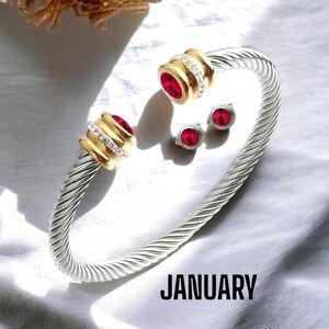 New! JANUARY birthstone  bracelet  - BTQ